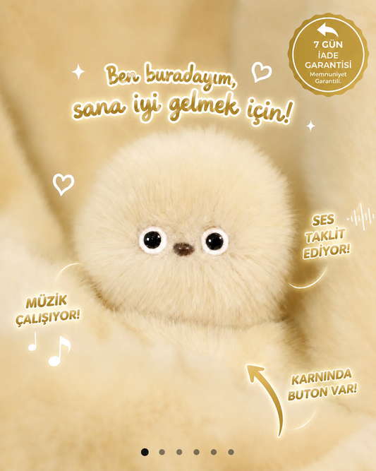 Haraketli Pufi Şirin Peluş Çanta Arkadaşı