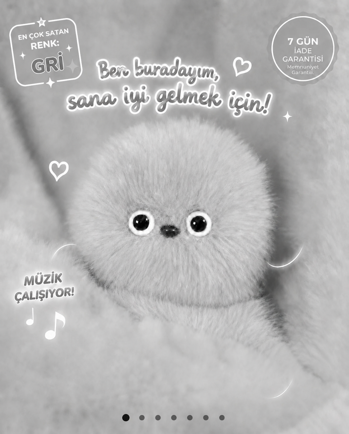 Haraketli Pufi Şirin Peluş Çanta Arkadaşı