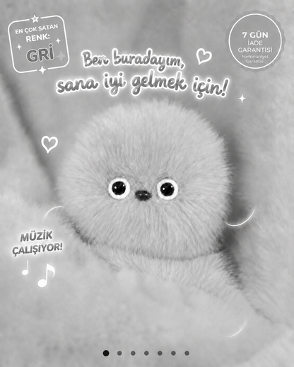 Haraketli Pufi Şirin Peluş Çanta Arkadaşı