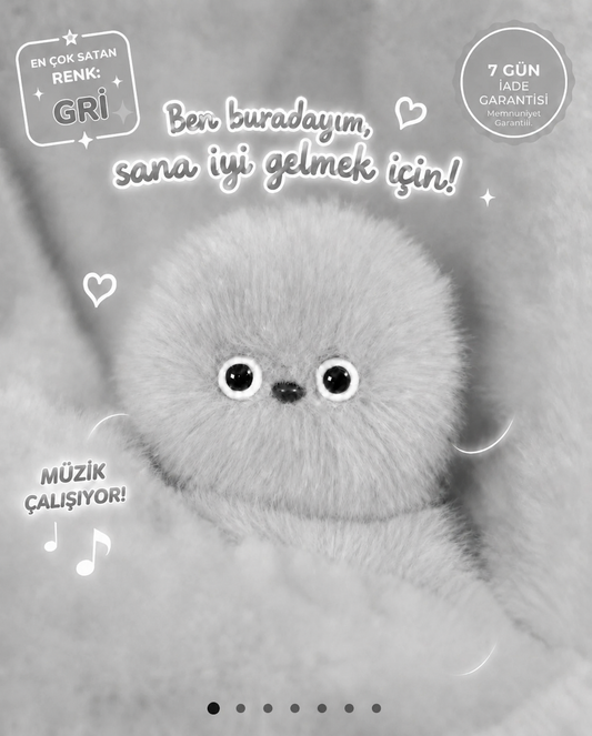 Haraketli Pufi Şirin Peluş Çanta Arkadaşı