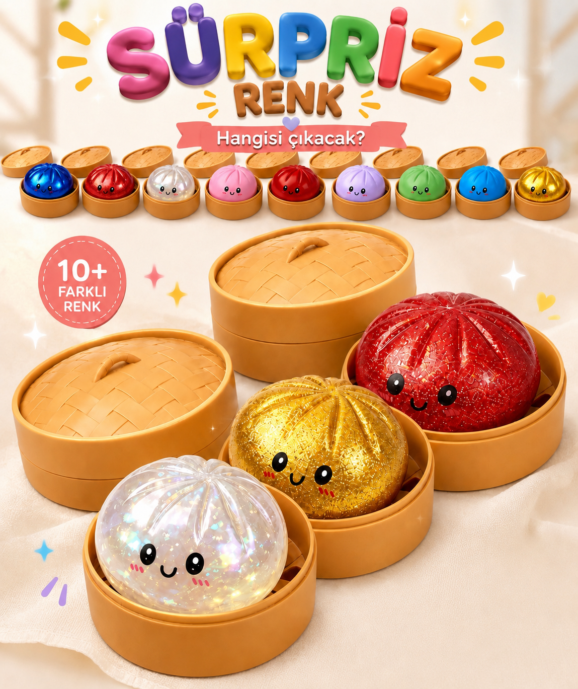 Sürpriz renk Çin mantısı